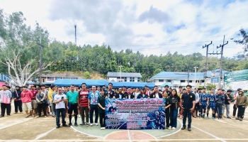 รองนายกองค์การบริหารส่วนจังหวัดแม่ฮ่องสอน ร่วมพิธีเปิดการแข่งฟุตซอลเยาวชนอำเภอแม่ลาน้อย "สท.โก คัพ" ประจำปี 2568 